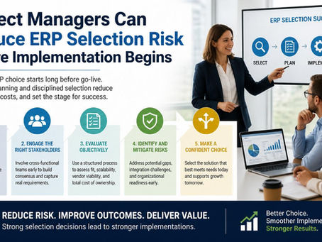Connect ERP Selection Risks to the Implementation Risk Register