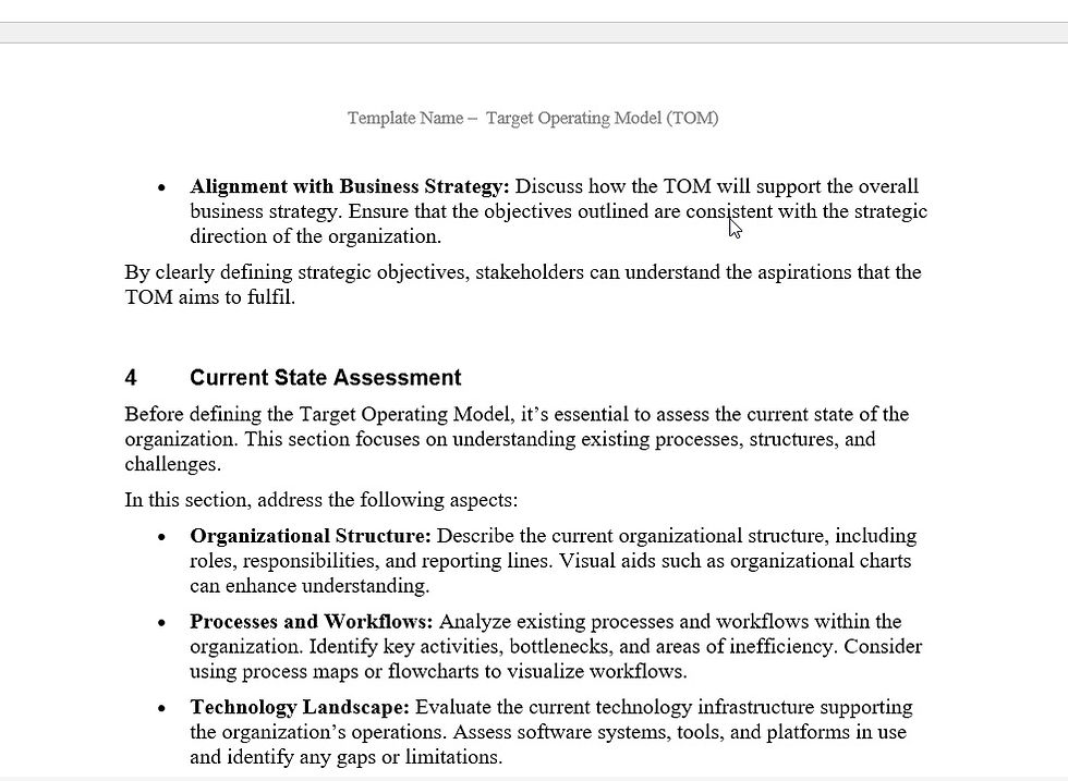 섬네일: Target Operating Model (TOM) Template Video