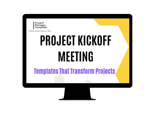 Project Kickoff Meeting Template Project Templates