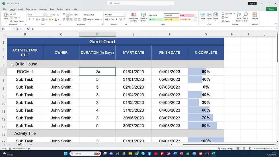 섬네일: Project Work Breakdown Structure WBS Video