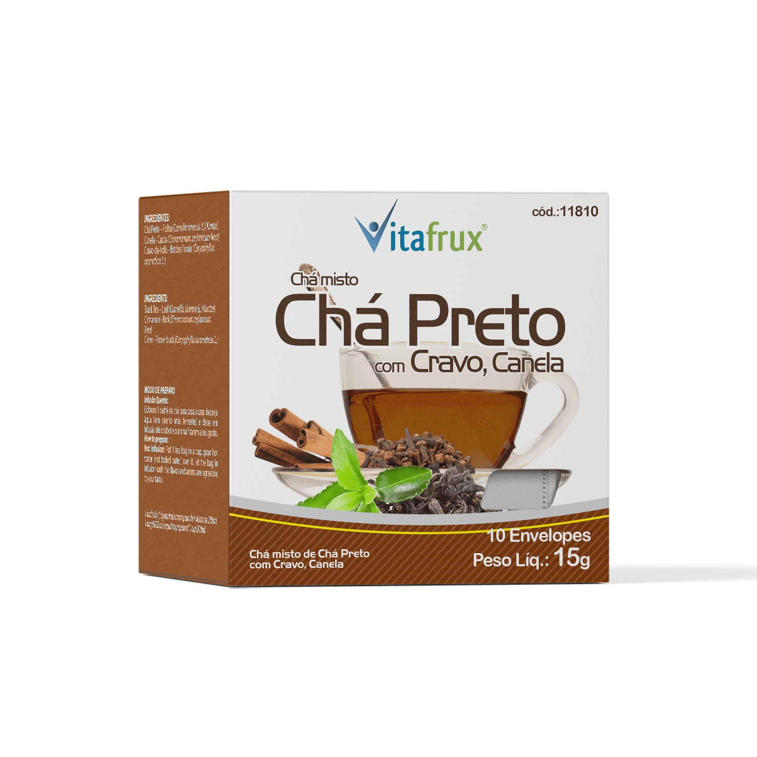 Chá misto de Chá Preto com Cravo e Canela