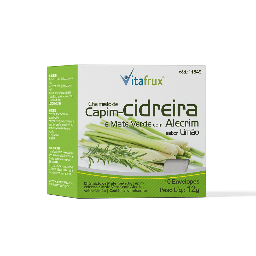 Miniatura: Chá misto de Capim-cidreira e Mate Verde com Alecrim