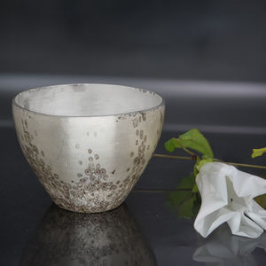 Mokumegane, Silber, Sterling, Feinsilber, handgeschmiedet, Becher, Faustbecher, Silberschmiedearbeit, Kunsthandwerk, Schmiedekunst