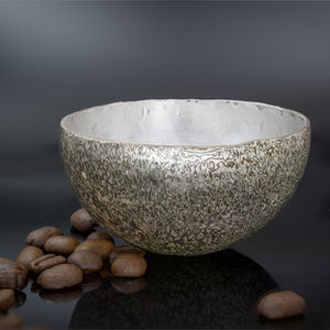 Mokumegane, Silber, Sterling, Shibuichi, Kupfer, handgeschmiedet, Becher, Faustbecher, Silberschmiedearbeit, Kunsthandwerk, Schmiedekunst