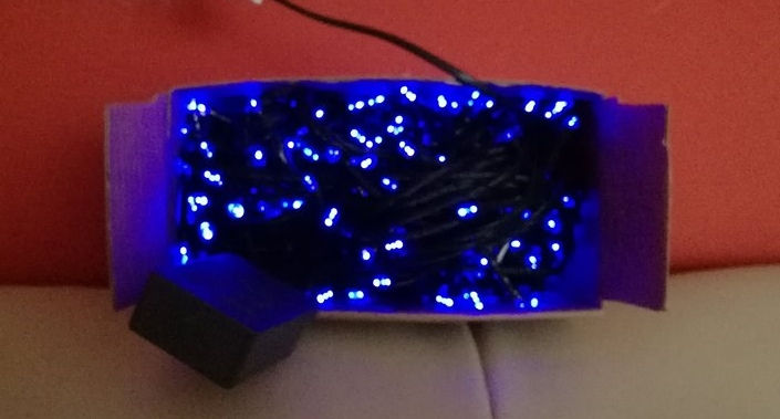 Miniatura: Lampki choinkowe led 300 jednokolorowe.Niebieskie