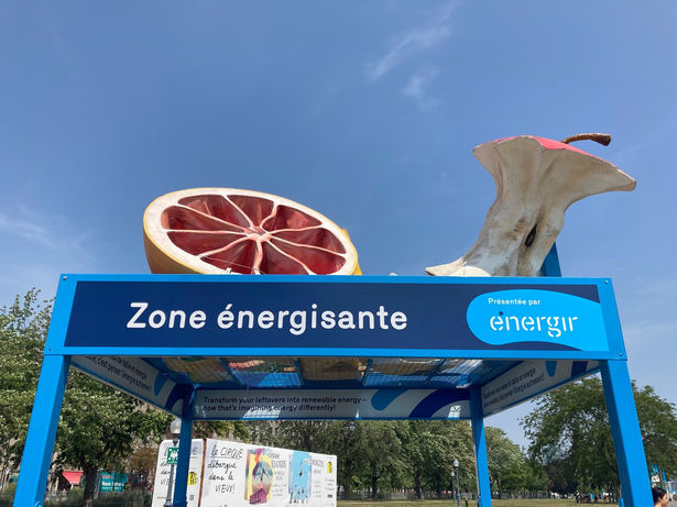 Activation de marque Énergir, zone énergir, hamac centre-ville