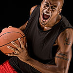 Basketball Player in Action