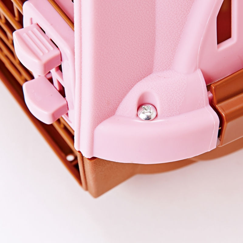 縮圖：Petio寵物雙門手提籠 粉色S #F56 (W22022)