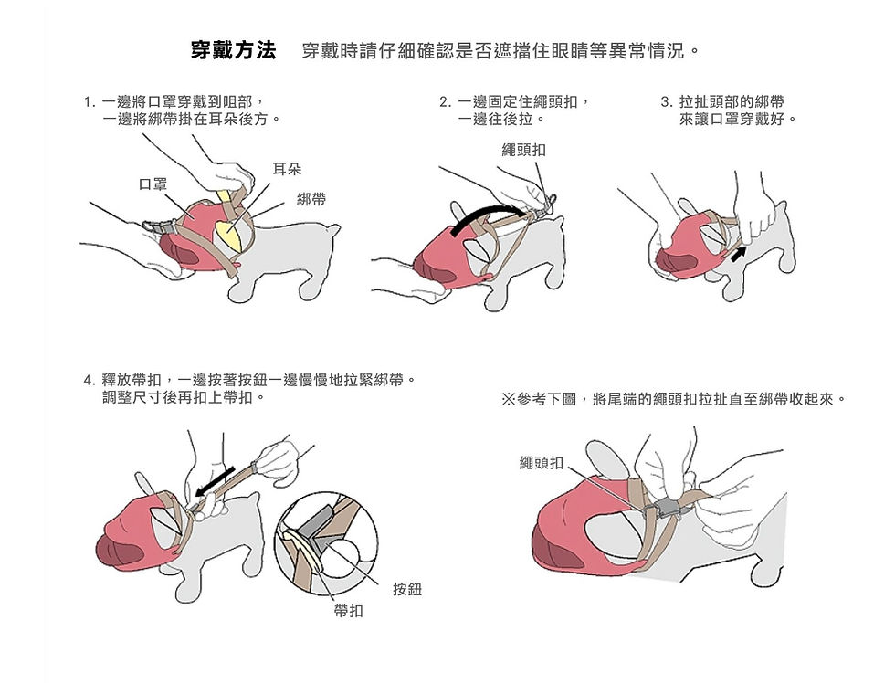 Thumbnail: OPPO #P20貓犬面罩式鴨咀口罩 S (棕色)