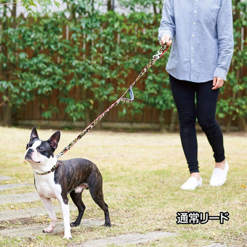 縮圖：Ethical Door ECO多功能狗用 抗菌防水迷彩免提拖帶牽繩 紅色#J82（W57809）