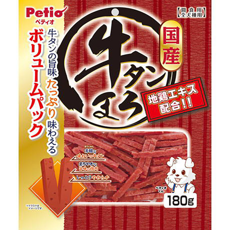 Petio 日本產 原味濃郁蒸牛舌條狗小食 180g #A100（W14050）