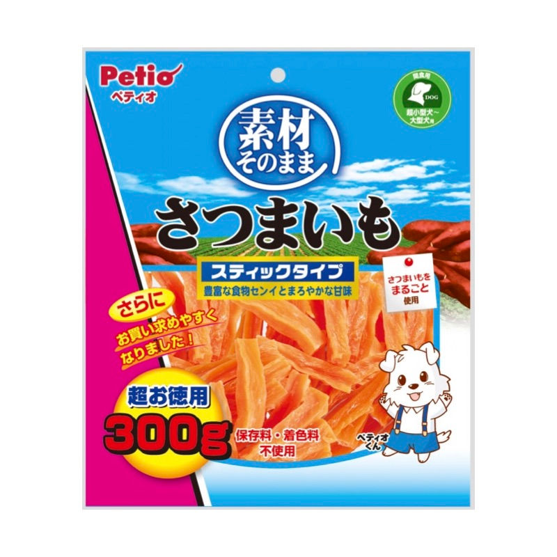Petio狗小食天然原味 甘薯條 300g #A53（W10732）