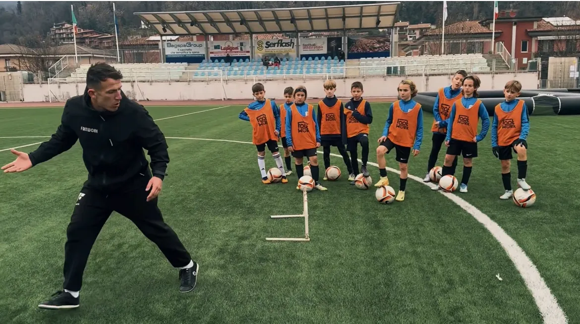 Gunther guida il gruppo durante il Winter Camp Footwork