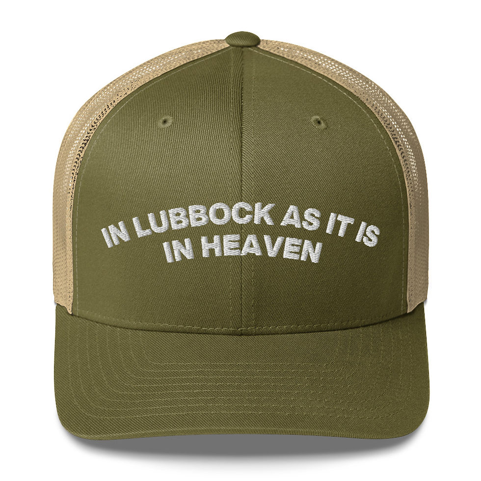 Miniatura: In Lubbock at it is in Heaven Trucker Cap