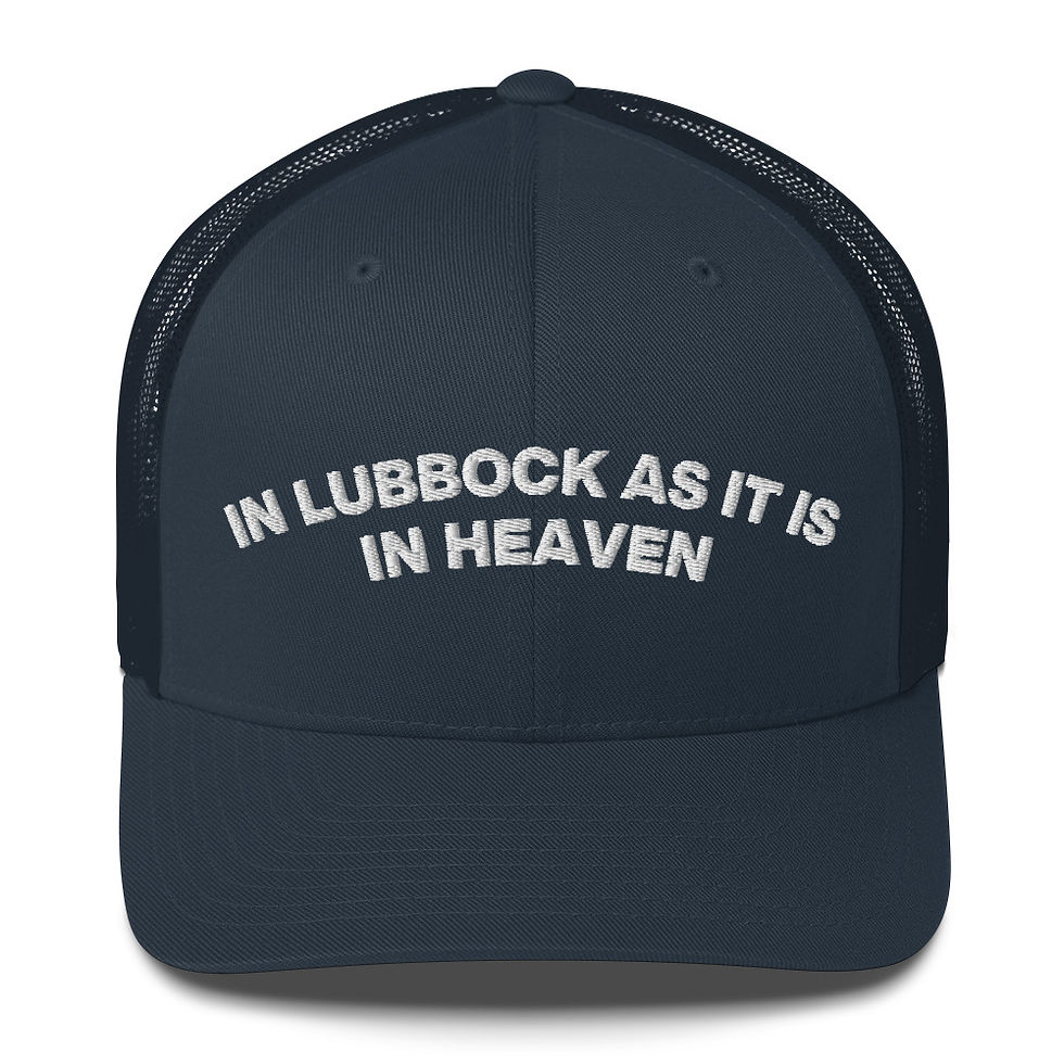 Miniatura: In Lubbock at it is in Heaven Trucker Cap