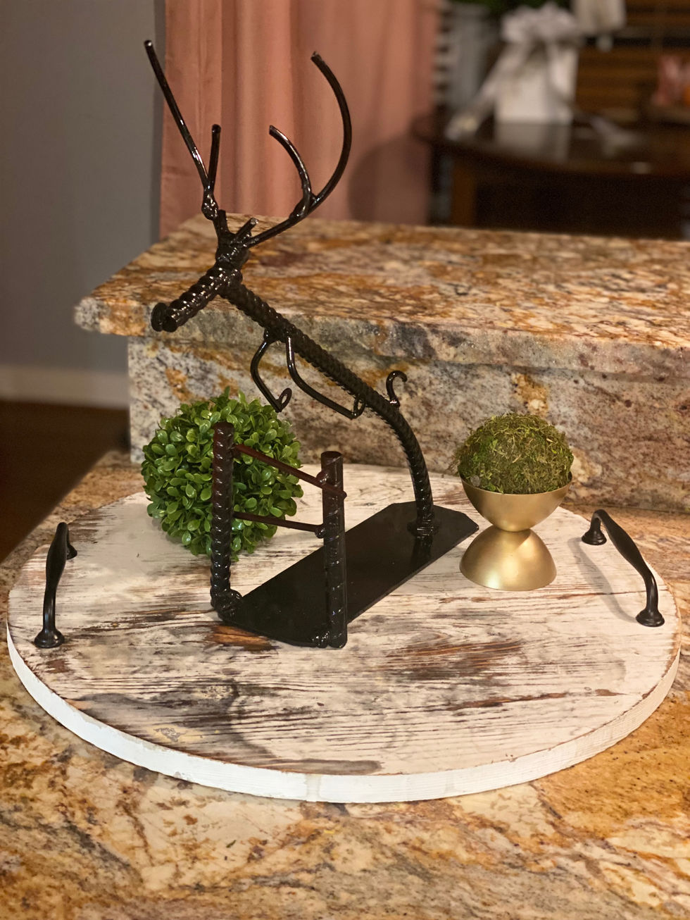 Metal fabricated art rebar deer / reindeer for sale