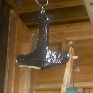 Mjolinir Welded and Hand Forged Pendant / Ornament