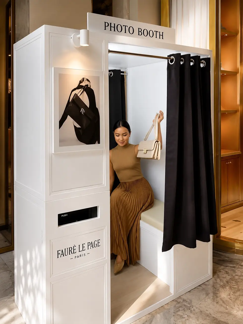 enclosed photo booth hire for corporate events and weddings north east