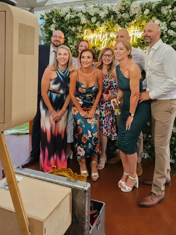 wedding selfie pod photo booth hire north east 