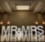 light up mr & mrs letters north east, mr & mrs letters newcastle hire