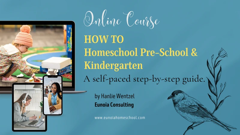 Online Training How to Homeschool Pre-School and Kindergarten