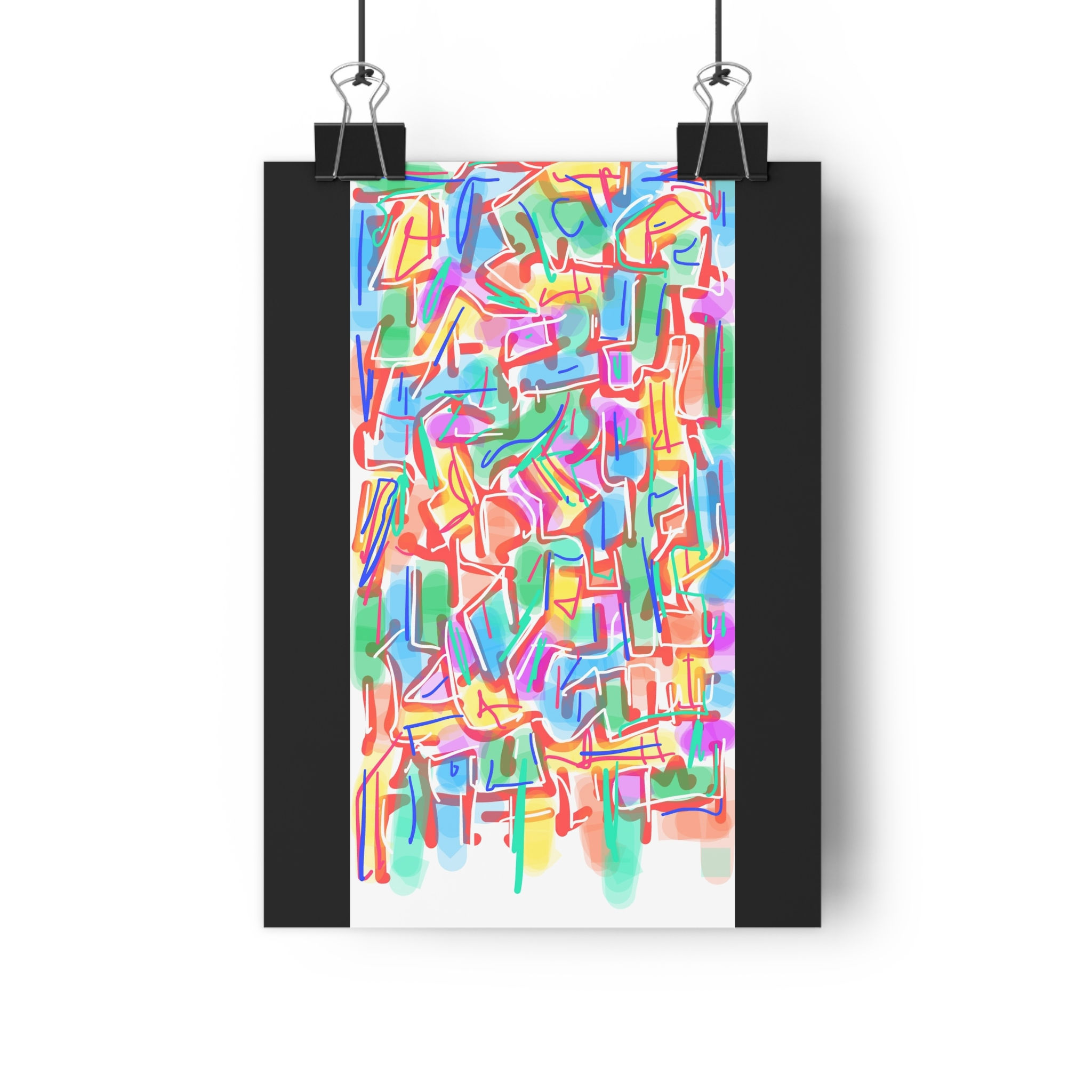 Sketch 199 Modern Giclée Art Print - Abstract Face Design for Home Decor