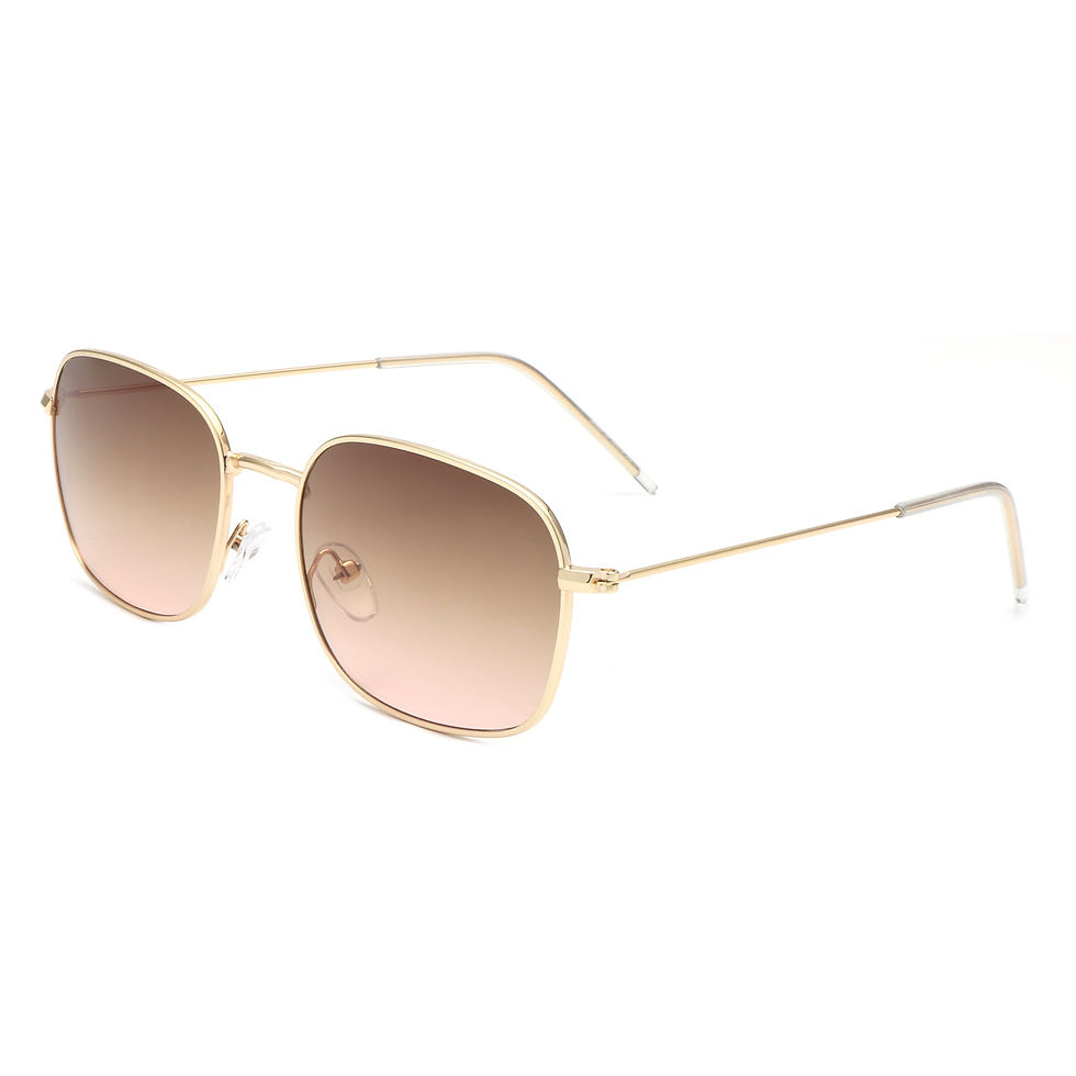 Thumbnail: Gleam - Square Flat Top Tinted Retro Fashion Sunglasses