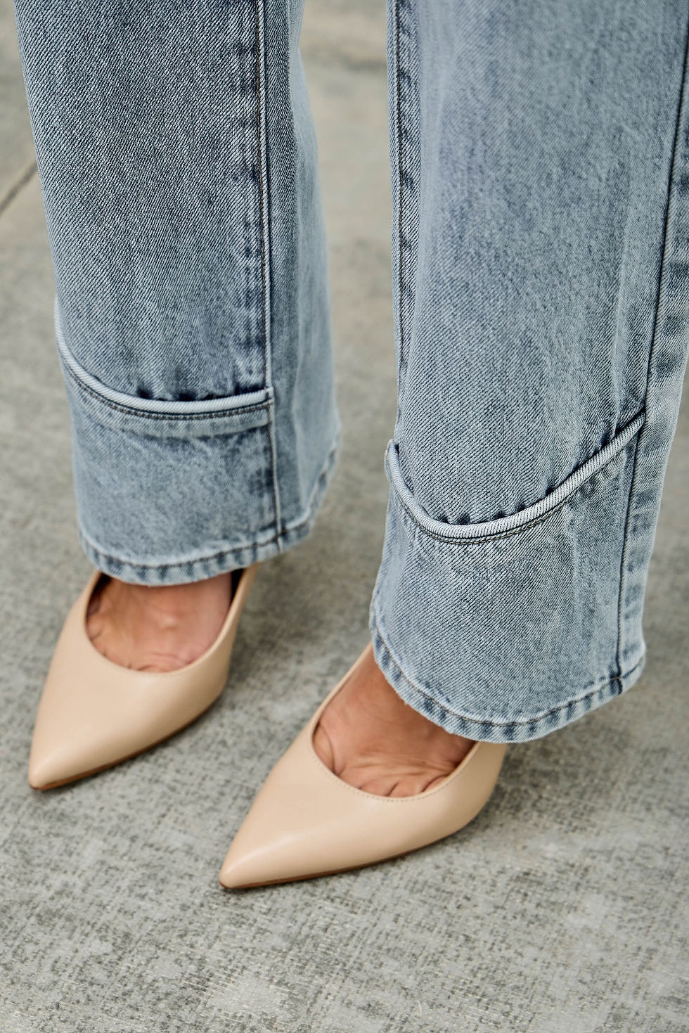 Thumbnail: Plus Size Mid Rise Straight With Piping