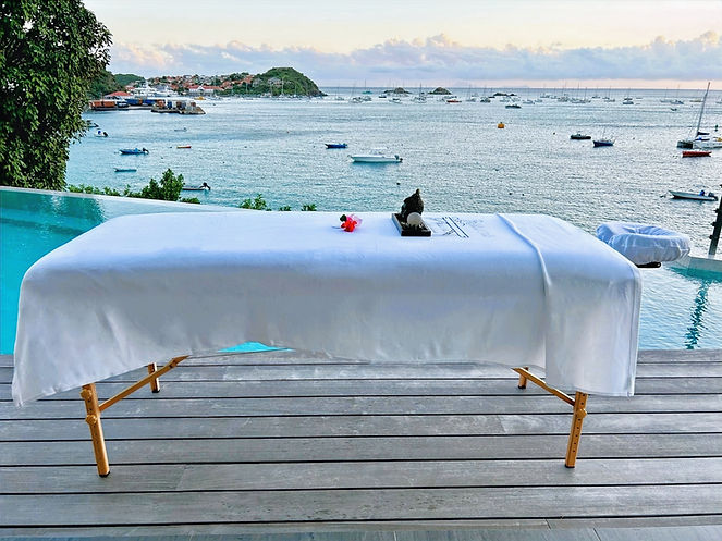 Wellness care in St Barths, in office, at home, villas and yachts