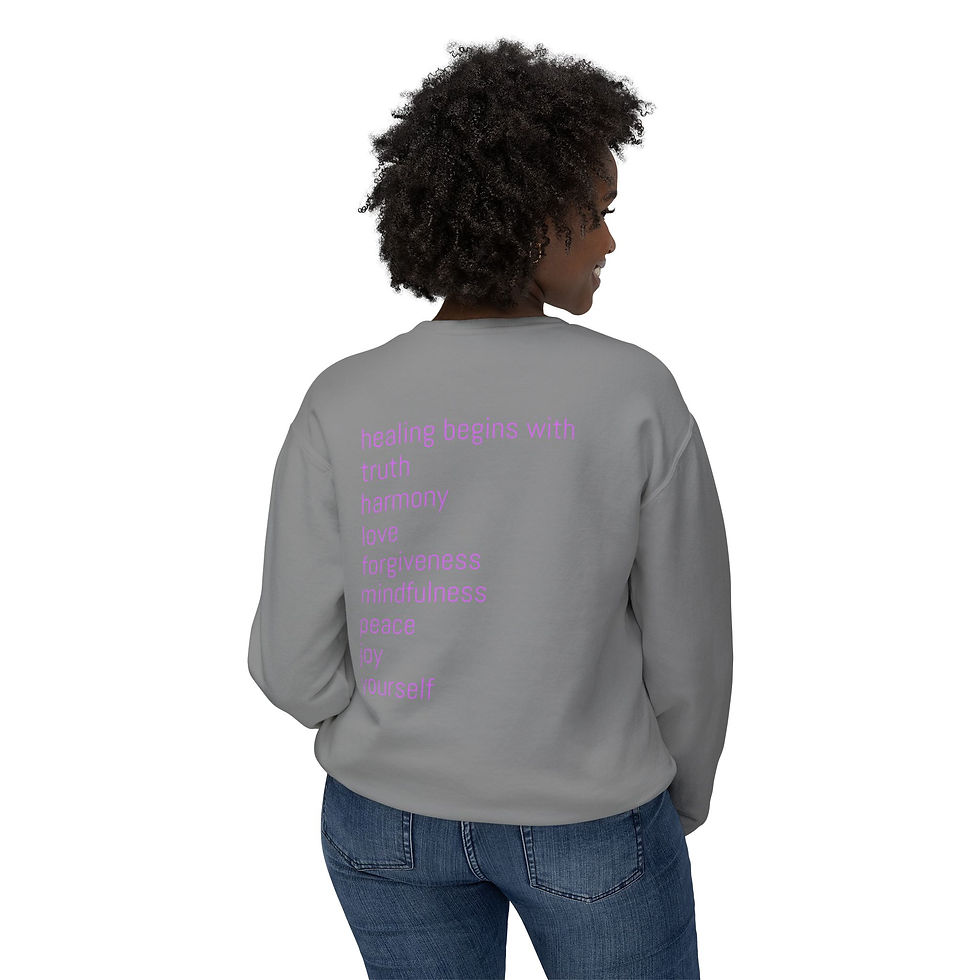 Thumbnail: Spiritual Healing Unisex Crewneck Sweatshirt,