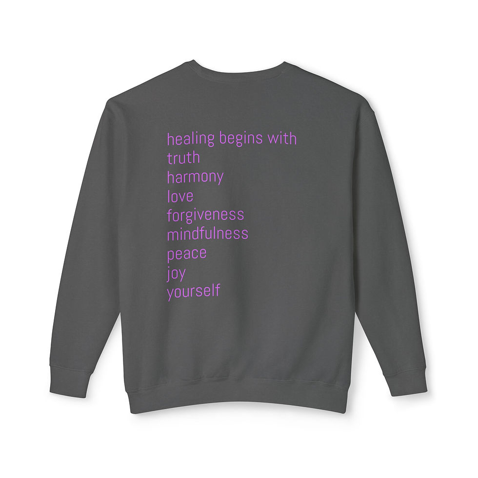 Thumbnail: Spiritual Healing Unisex Crewneck Sweatshirt,