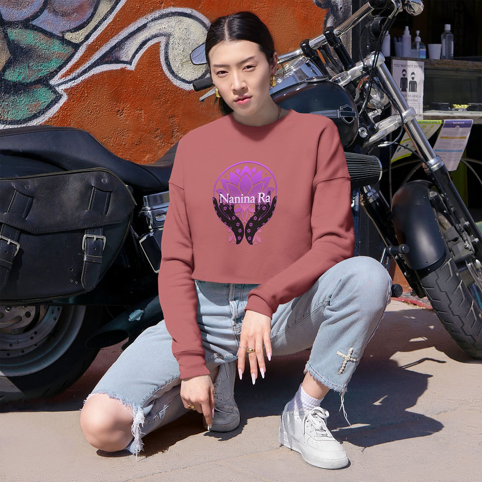 Thumbnail: Boho Vibe Cropped Sweatshirt