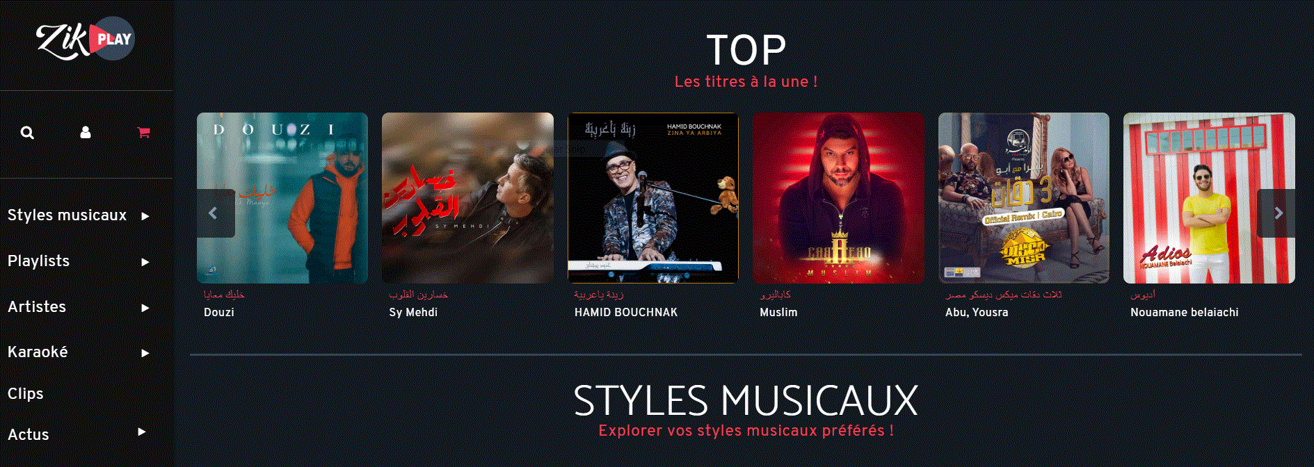 Les rubriques musicales de Zikplay