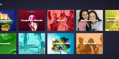 Diverses playlists à découvrir sur Zikplay