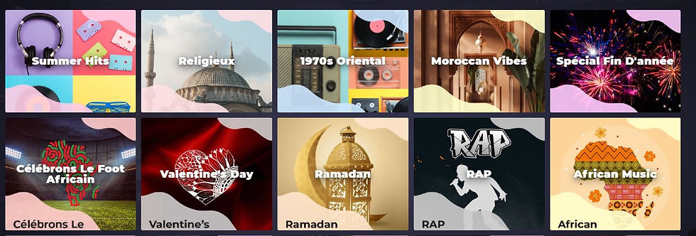 La rubrique des playlists