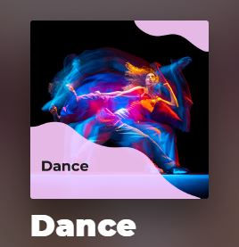 La playlist Dance