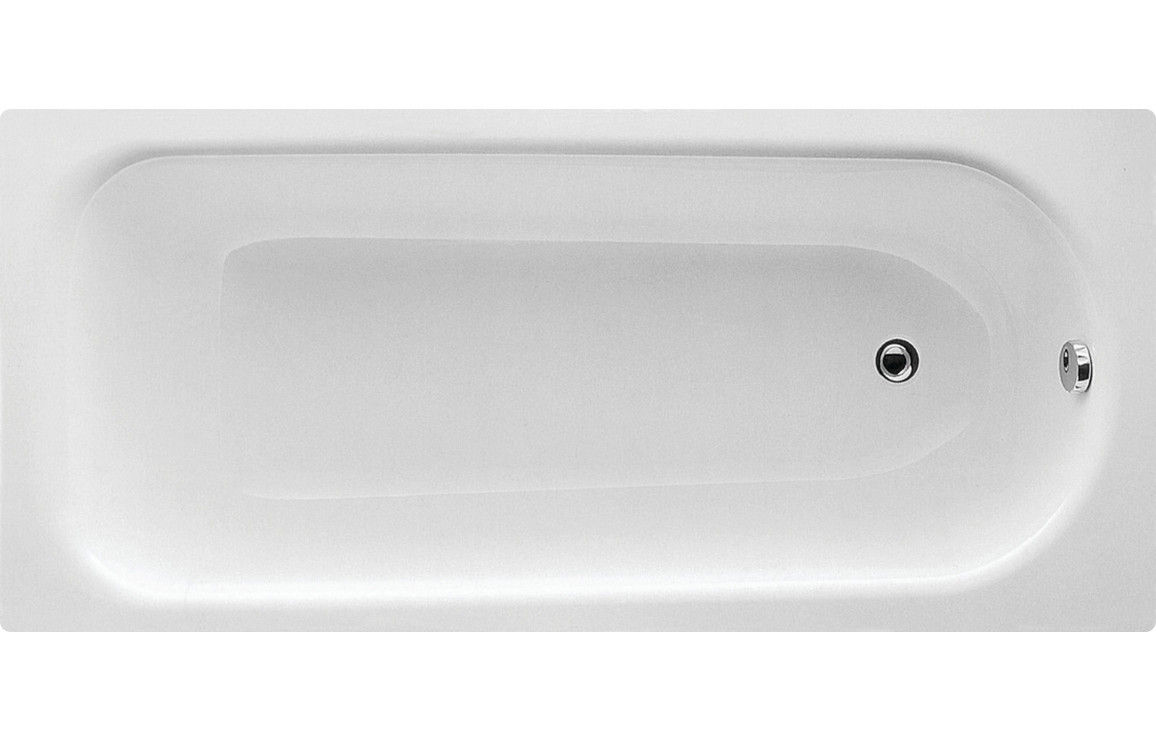 Eurowa Steel Single End 2TH Bath W/Legs