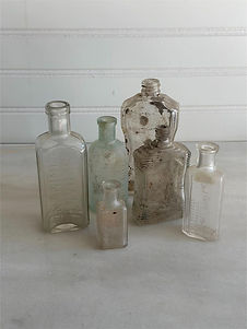 lot of six glass medicine bottles- 2 from CO.jpg