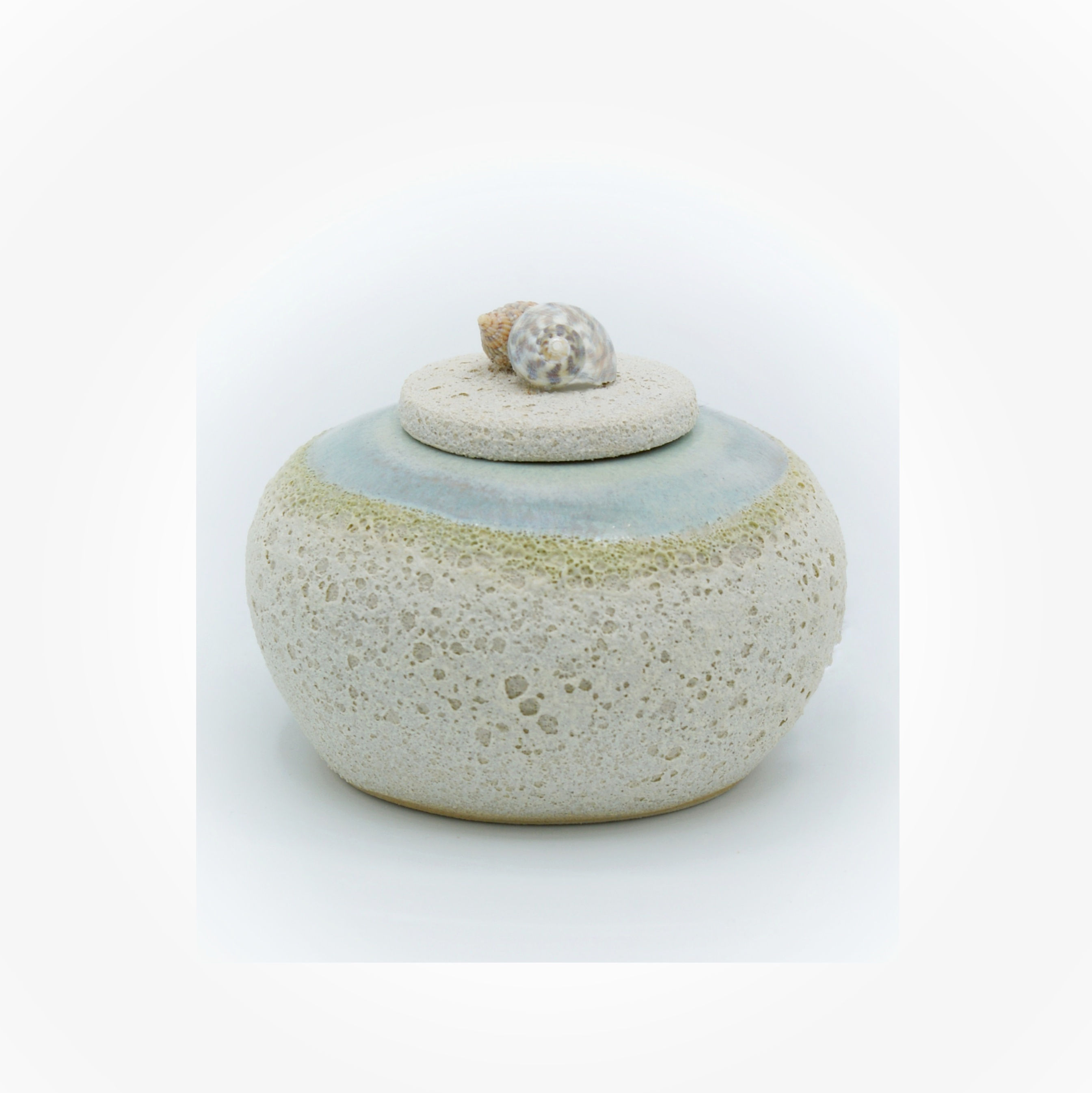 Mini urn wit/blauw (0,15 liter)