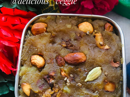 Sweet Potato Halwa - Day 5 Navratri