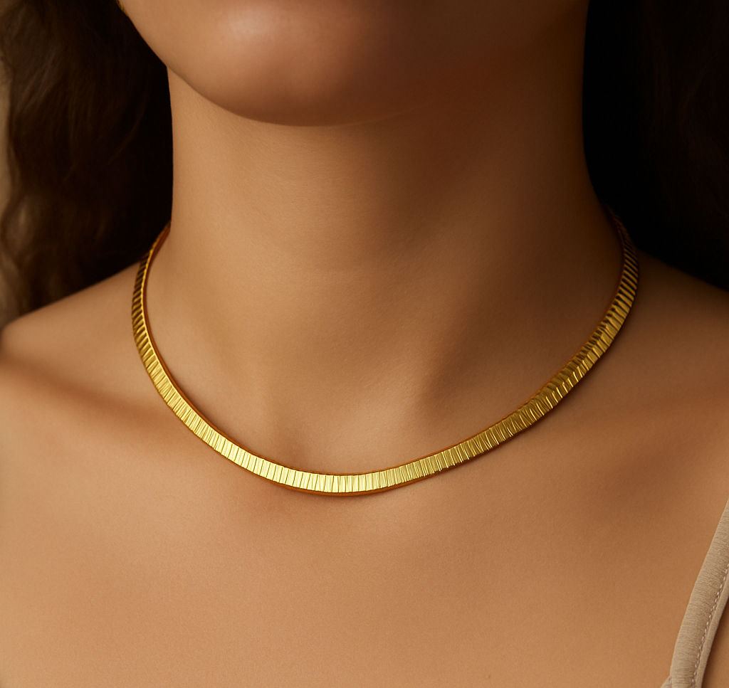 CHOKER RÍGIDA DOURADA  COD:a50