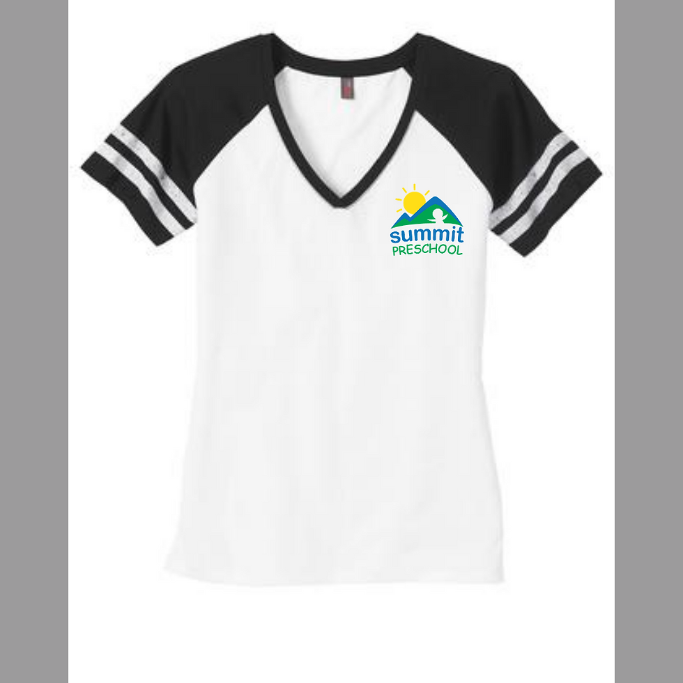 Summit Preschool Left Chest Ladies Game V-neck Tee
