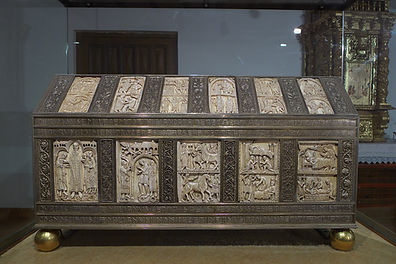 Arca relicario con los restos de San Millán. (Real Monasterio de San Millán de Yuso - San Millán de la Cogolla - La Rioja).
