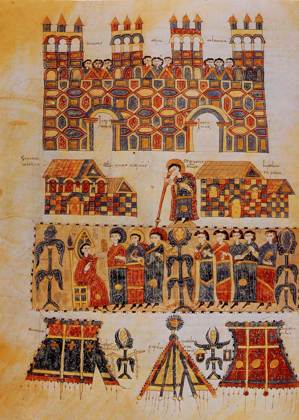 Codice de los Concilios. Ilustracion folio 129v Navarra