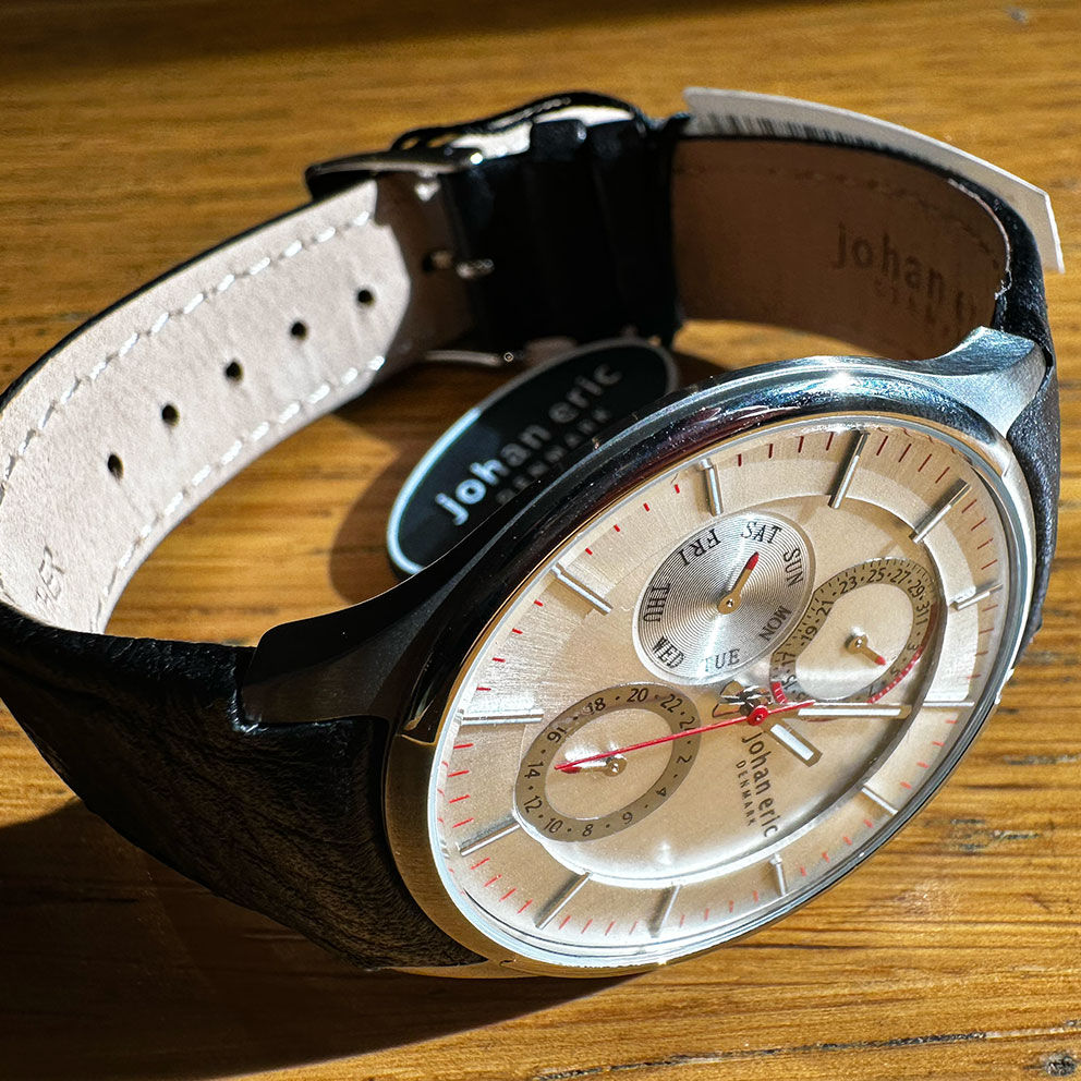 Johan Eric Men's Quartz Watch Streur with Leather Strap