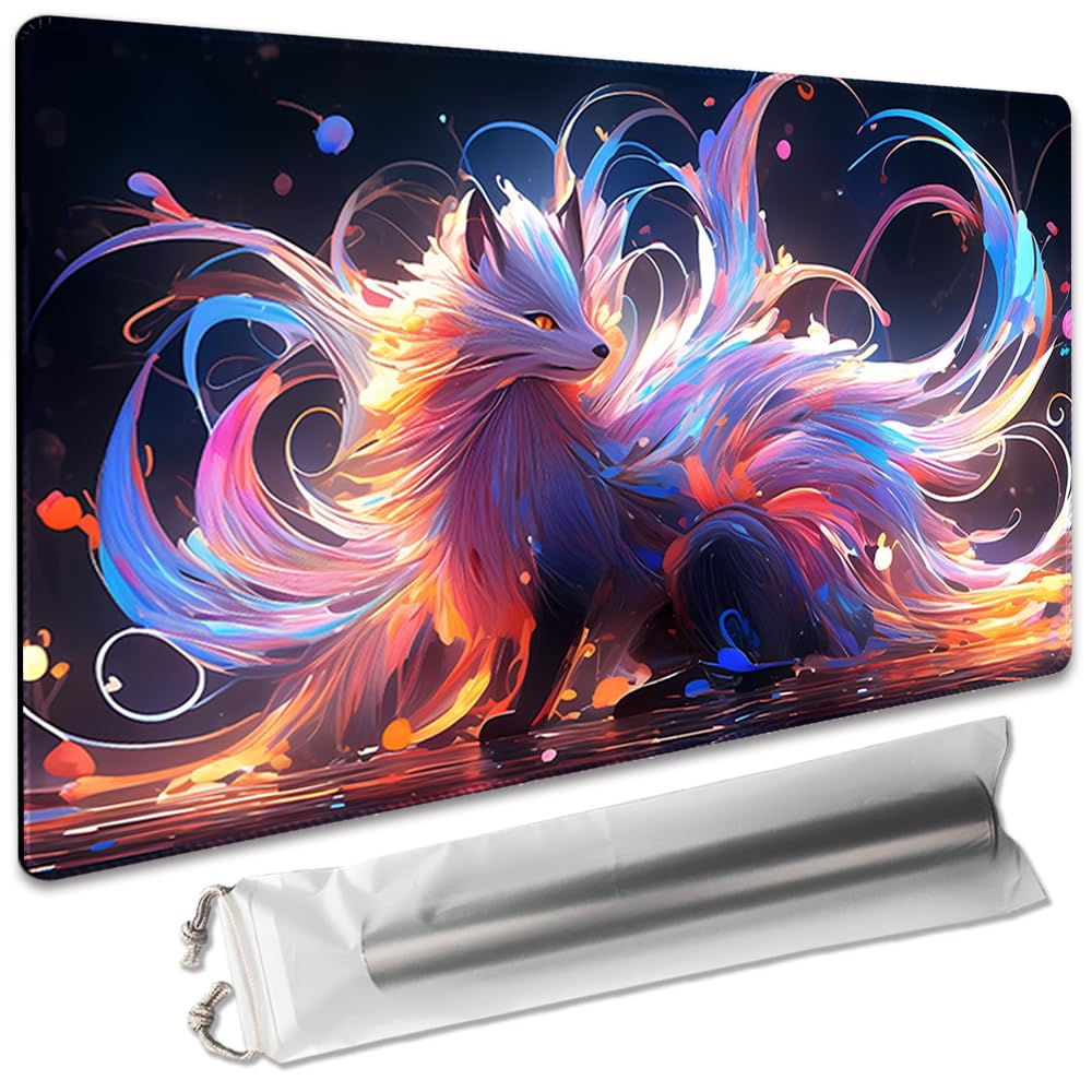 MTG Playmat 24x14 Inch Non-Slip Rubber Card Game Mat Bag