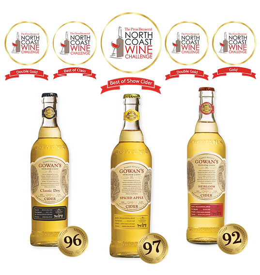 Gowan's brings home Best Cider, Best of Class, 2x Double Golds, and Gold!