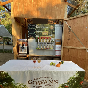 Cider taps in the orchard