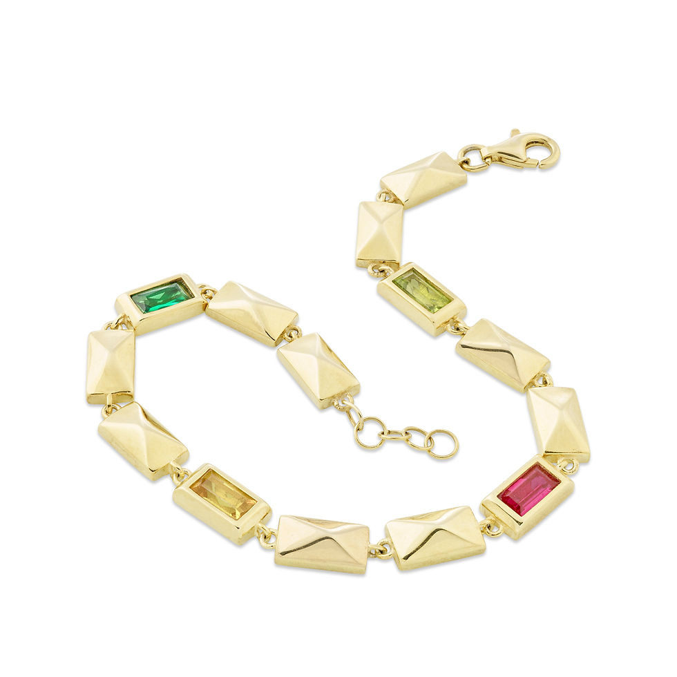 Bracciale oro 18 kt e quarzi - Art 3185