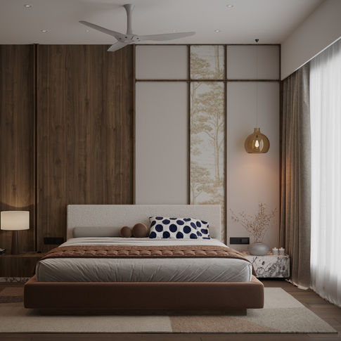 JAPNEESE STYLE BEDROOM INTERIOR